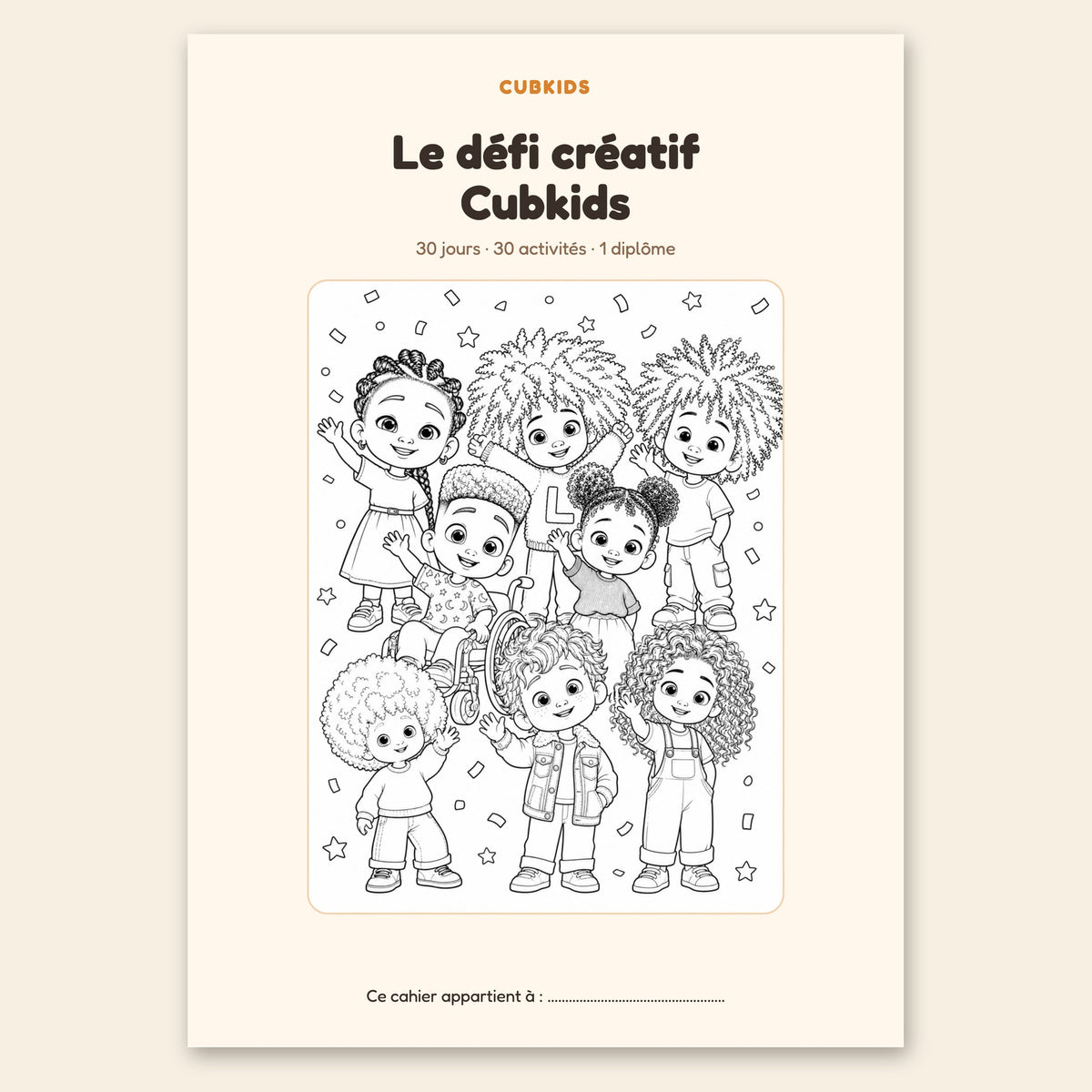 Le grand pack créatif Cubkids : coloriages + défi 30 jours